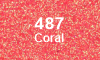 487 Coral Glitter 487 Coral Glitter