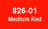 826-01 Medium Red 826-01 Medium Red